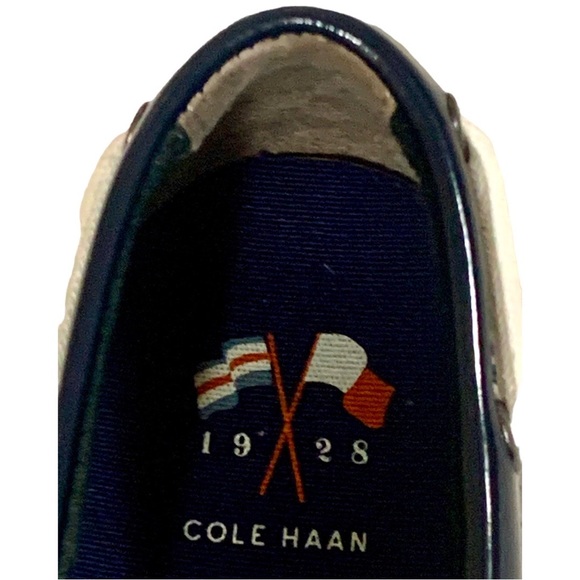 Cole Haan Pinch Women's Boat Shoes Patent Leather Navy Blue Size 7 - Picture 11 of 12